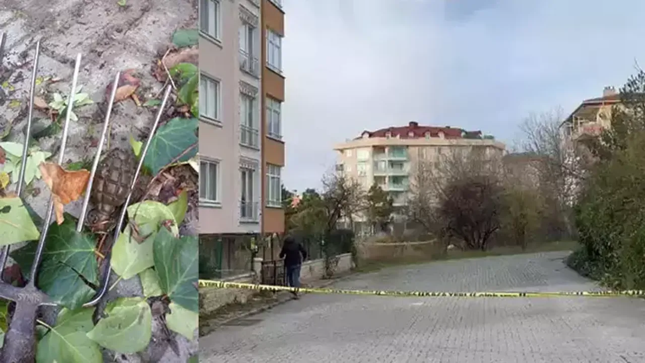 Büyükçekmece'de Apartman Önünde El Bombası Bulundu