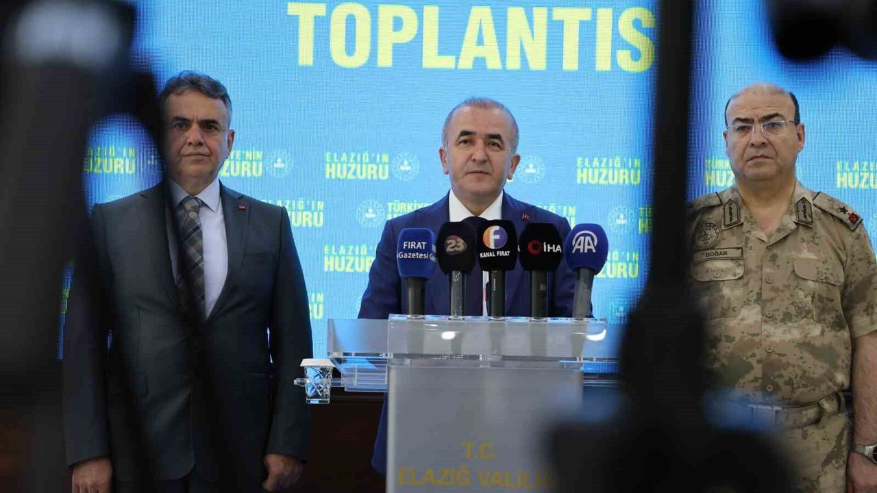 Vali Hatipoğlu'ndan Elazığ'daki sağlık durumu hakkında açıklama: 'Vakalarda azalma gözlemleniyor, içme sularında sorun yok'