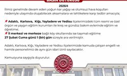 Bingöl'de 5 ilçede eğitime ara verildi