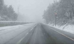 Bolu Dağı'nda kar yağışı sürüyor