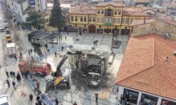 Çorum'da son binanın da yıkılmasıyla tarihi silüet gün yüzüne çıktı