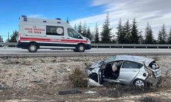 Karaman'da otomobil şarampole takla attı: 1 yaralı