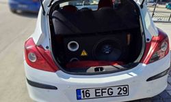 Bursa'da araçta ses sistemi bulunan sürücüye ceza yağdı