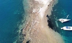 Gümüşlük koyunda sular çekildi, 3 bin 500 yıllık kral yolu ortaya çıktı