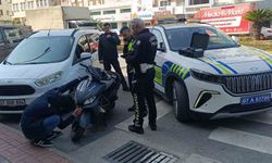 Motosikletini devirdi, 48 bin ceza yedi