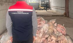 Tekirdağ'da etiketsiz 2 bin 800 kilogram hayvansal ürün imha edildi