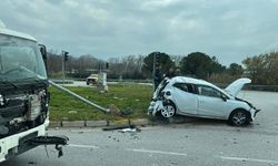Akhisar'da OSB Kavşağında Meydana Gelen Trafik Kazasında 1 Kişi Yaralandı