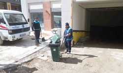 Akpınar Çarşısı'nda temizlik faaliyetleri başladı