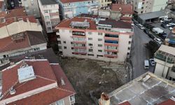 Bahçelievler'deki Temel Kayması Olayı Havadan Görüntülendi