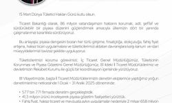 Bakan Bolat'tan Tüketici Hakları Günü Kutlaması