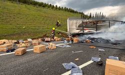 Balıkesir'de Otoyolda Yangın: İki Kişi Yaralandı