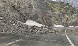 Beytüşşebap-Şırnak yolundaki heyelan nedeniyle ulaşım kesildi