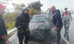 Bir Hafta Önce Edindiği Araç Alev Alev Yandı