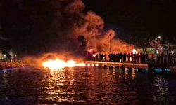 Bodrum'da Milyonluk Teknelerde Yangın Çıktı