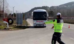 Bolu'da Yolcu Otobüslerine Yönelik Sivil Jandarma Kontrolü