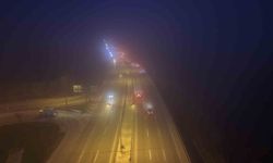 Bursa'da görüş mesafesi azaldı: Mudanya yolunda sis etkili oldu