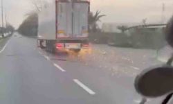 Bursa'da TIR'ın direği devirmesi sonrası yaşanan panik anları