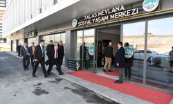 Büyükkılıç ve Boyraz, Talas Mevlana Sosyal Yaşam Merkezi'ni İnceledi