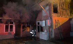 Çorum'da gecekonduda çıkan yangın