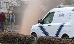 Derince'de Doğalgaz Borusunun Delinmesi Mahallede Korku Yarattı