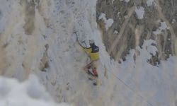 Diyadin Kanyonu'nda Kış Buz Tırmanışı Keyfi