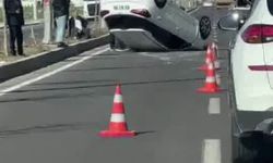 Diyarbakır'da otomobil devrildi: 1 kişi yaralandı