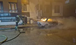 Gökmeydan'da Gece Yarısı Yangın Paniği: Park Halindeki LPG'li Araç Küle Döndü