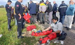 Gelen telefon sebebiyle şantiyeye dönüş yapmak istedi, büyük bir kazadan kılpayı kurtuldu