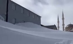 Gümüşhane'nin dağlarında kar kalınlığı evlerin yüksekliğine ulaştı