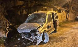 Kastamonu'da hafif ticari araç taşla çarpıştı: 1 kişi yaralandı