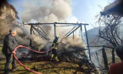 Kastamonu'da Yangın, Samanlığı Kullanılamaz Hale Getirdi