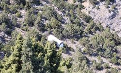 Kemaliye'de Freni Bozulan Kamyon Uçurumdan Aşağı Düştü