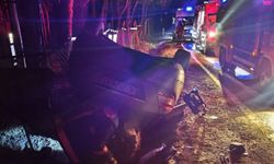 Keşan'da otomobilin takla atması sonucu 5 kişi yaralandı