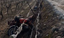 Manisa'da Sepetli Motosiklet Üzüm Bağlarına Düştü: 1 Kişi Hayatını Kaybetti