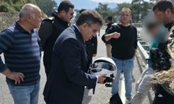 Marmaris'te Meydana Gelen Motosiklet Kazasında Kask Kurtarıcı Rol Üstlendi
