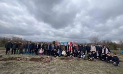 Mihalıççık'ta 100 Fidan Toprakla Buluştu