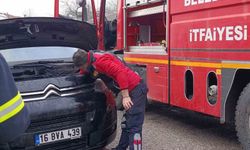 Minibüste Yangın Çıkınca Paniğe Neden Oldu