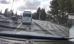 Motosikletli Sürücünün Riskli Anları Gözüktü