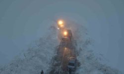 Muş'ta Bahar Mevsiminde Kar Ulaşımı Zorluyor