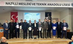 Nazilli'de Bilim Yarışmalarında Ödül Alan Okullara Tören Düzenlendi