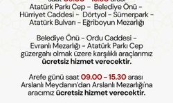 Nazilli'de Ramazan Bayramı İçin Mezarlıklara Ücretsiz Ulaşım Hizmeti