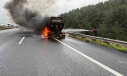 Osmaniye'de akaryakıt tankerinde meydana gelen yangın kontrol altına alındı