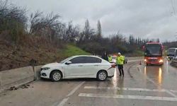 Otobanda 4 aracın karıştığı zincirleme kaza meydana geldi
