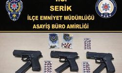 Serik'te Kamu Güvenliğini Tehdit Eden 7 Kişi Tutuklandı