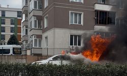 Tekirdağ'da dehşet verici anlar: Araç birden alev aldı