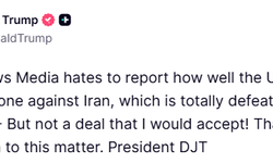 Trump: 'İran anlaşma yapmak istiyor, ama benim şartlarıma uymuyor'