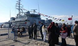 Türk Deniz Kuvvetleri'ne ait savaş gemileri ziyarete açıldı