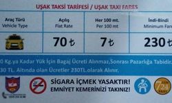 Uşak'ta taksi ücreti 230 TL'ye yükseldi