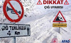 Van için AFAD'dan çığ tehlikesi uyarısı