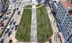 Yıkılan İş Hanı Alanında Çevresel Düzenleme Tamamlandı